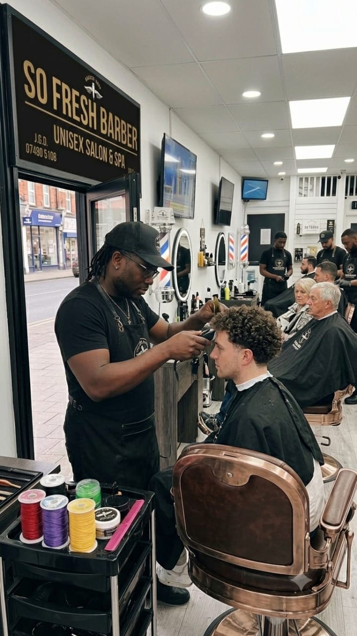 Cornrows at So Fresh Barber Bolton