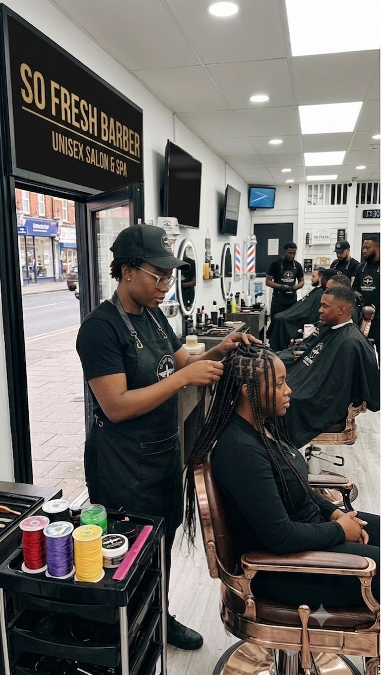 Braids at So Fresh Barber Bolton